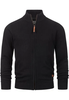 Indicode Sweatjacke INLut Schwarz/Hellblau/Dunkelblau