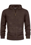 Indicode Sweatjacke INGage Braun/Dunkelrot/Dunkelbraun