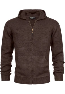 Indicode Sweatjacke INGage Braun/Dunkelrot/Dunkelbraun