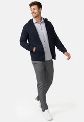 Indicode Sweatjacke INGage Hellblau/Dunkelblau/Grau
