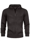 Indicode Sweatjacke INGage Dunkelgrau/Dunkelbraun/Schwarz/Dunkelrot/Hellblau