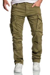 Chinohose WYATT Cargo Jogger-Chino Herren Cargo Jogger Chino Hose Jeans
