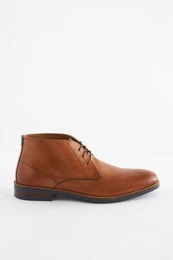 Halbhohe Schuhe aus Leder Stiefel (1-tlg)