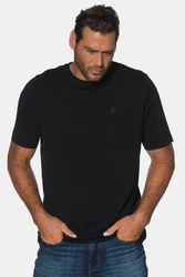 JP1880 T-Shirt Basic Rundhals Schwarz/Dunkelblau