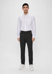 Stoffhose Slim: Hose aus Viskosemix