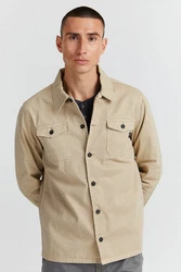 11 Project Langarmhemd Style PRJohann Beige/Khaki