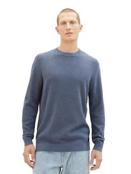 TOM TAILOR Rundhalspullover marine