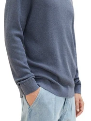 TOM TAILOR Rundhalspullover marine