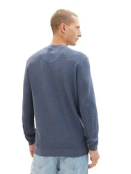 TOM TAILOR Rundhalspullover marine