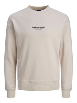 Jack & Jones JORVesterbro Sweatshirt Beige/Khaki Jack & Jones JORVesterbro Sweatshirt Beige/Khaki