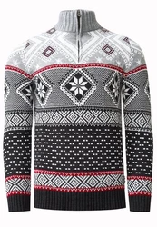 Rusty Neal Strickpullover Weiß/Gelb/Grau/Braun/Creme/Mischfarben/Orange