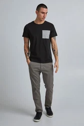 Blend T-Shirt Style BHBenedikt Khaki/Dunkelgrau/Hellgrau/Beige/Grau/Braun