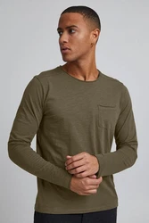 Blend Langarmshirt BLEND BHBhnicolai Khaki/Dunkelgrün