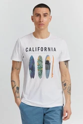 Blend T-Shirt BLEND BHOrin Hellblau/Weiß/Blau