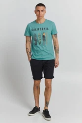 Blend T-Shirt BLEND BHOrin Grün/Türkis/Blau/Hellblau