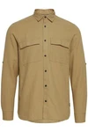 11 Project Langarmhemd PRBronson Khaki/Dunkelgrün/Beige/Braun