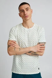 Blend T-Shirt BLEND BHTee Türkis/Hellblau/Blau/Creme/Weiß