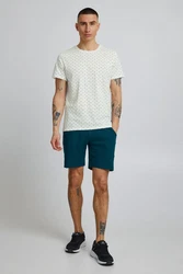 Blend T-Shirt BLEND BHTee Türkis/Hellblau/Blau/Creme/Weiß
