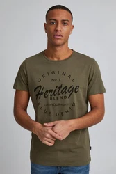 Blend T-Shirt BHAbraham Dunkelgrün/Khaki/Grün