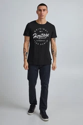 Blend T-Shirt BHAbraham Blau/Schwarz