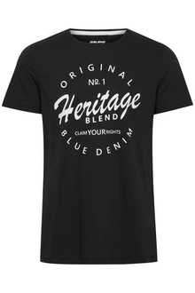 Blend T-Shirt BHAbraham Blau/Schwarz