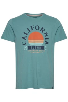 Blend T-Shirt BLEND BHOrtwin Grün/Blau/Türkis