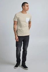 Blend T-Shirt Style BHBenedikt Beige/Khaki