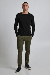 Blend Langarmshirt BLEND BHBhnicolai Khaki/Dunkelgrün