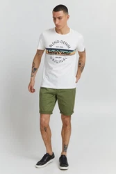 Blend T-Shirt BLEND BHAdamus Khaki/Dunkelgrün/Creme/Weiß