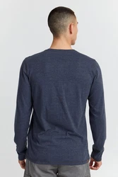 11 Project Langarmshirt PRBonso Hellblau/Dunkelblau/Braun