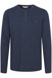 11 Project Langarmshirt PRBonso Hellblau/Dunkelblau/Braun