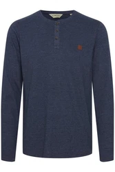 11 Project Langarmshirt PRBonso Hellblau/Dunkelblau/Braun