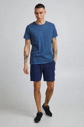 Blend T-Shirt BLEND BHTee Hellblau/Dunkelblau/Blau