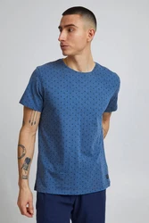 Blend T-Shirt BLEND BHTee Hellblau/Dunkelblau/Blau