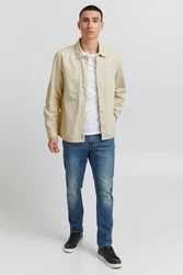 Blend Langarmhemd BLEND BHShirt Khaki/Beige/Creme/Gelb