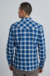 Blend Langarmhemd BHShirt Blau/Hellblau/Dunkelblau