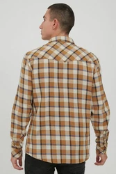 Blend Langarmhemd BHShirt Beige/Braun