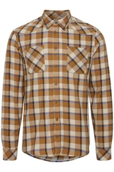 Blend Langarmhemd BHShirt Beige/Braun