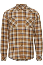 Blend Langarmhemd BHShirt Beige/Braun