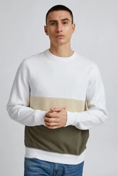 Blend Sweatshirt BLEND BHSweatshirt Weiß/Creme/Beige/Khaki/Dunkelgrün