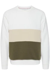 Blend Sweatshirt BLEND BHSweatshirt Weiß/Creme/Beige/Khaki/Dunkelgrün