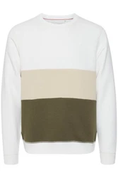 Blend Sweatshirt BLEND BHSweatshirt Weiß/Creme/Beige/Khaki/Dunkelgrün