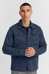 11 Project Langarmhemd Style PRJohann Blau/Dunkelblau/Hellblau