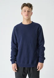 Cleptomanicx Sweatshirt Noitch Dunkelblau