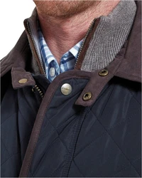 Schöffel Steppjacke Barrowden Dunkelblau/Hellblau/Dunkelgrün
