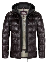 Milestone Herrenjacke MS-Claudio Dunkelbraun/Bordeaux/Lila