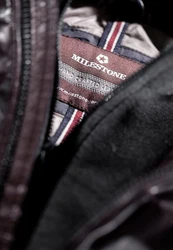 Milestone Herrenjacke MS-Claudio Dunkelbraun/Bordeaux/Lila