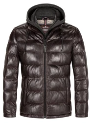 Milestone Herrenjacke MS-Claudio Dunkelbraun/Bordeaux/Lila