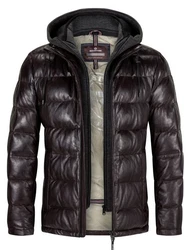 Milestone Herrenjacke MS-Claudio Dunkelbraun/Bordeaux/Lila