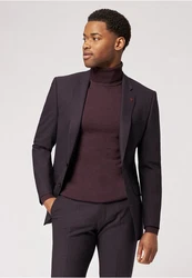 Roy Robson Hosenanzug Slim Fit Lila/Dunkelblau